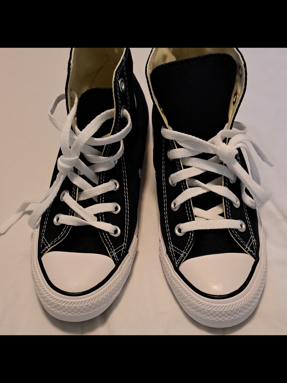 Converse New Without Box Black and White High-Top Sneakers